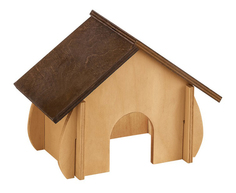 Домик для грызуна Ferplast дерево, 13.8х9.6х19см, цвет коричневый, бежевый