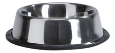 Одинарная миска для кошек Beeztees, сталь, резина, серебристый, 0.3 л
