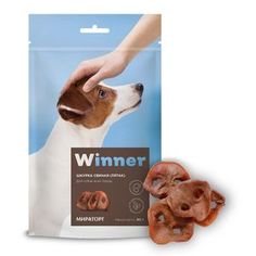 Лакомство для собак WINNER Шкурка свиная (пятак) 90г