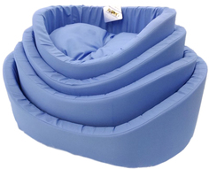 Лежак с бортиком Бобровый Дворик для животных (49 х 38 х 16 см, Синий)