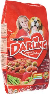 Сухой корм для собак Darling, злаки, мясо, овощи, 2,5кг