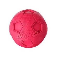 Игрушка Nerf Мяч футбольный пищащий для собак (10 см, Красный желтый)