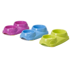 Двойная миска для кошек и собак Savic, пластик, в ассортименте, 0.75 л