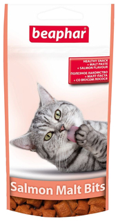Лакомство для кошек Beaphar Salmon Malt Bits с мальт-пастой 40г