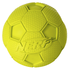 Игрушка Nerf Мяч футбольный пищащий для собак (8 см, Синий желтый)