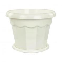 Горшок Гармония 0,7л. с под.бел. М1408 Alternativa