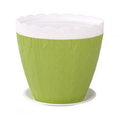 Горшок Меланж 1,5л М6046с под.(зеленый) Alternativa