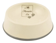 Одинарная миска для кошек Beeztees, керамика, серый, 0.3 л