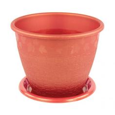 Горшок Розалия 1,2 л. с под.медный М1592 Alternativa