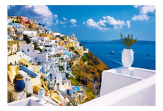 Пазлы Санторини,Греция,1500 элементов Trefl