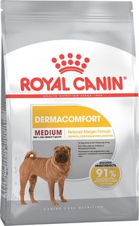 Сухой корм для собак ROYAL CANIN Dermacomfort Medium, мясо, 3кг