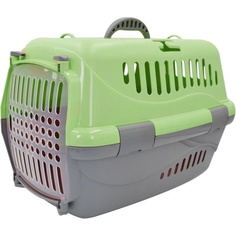 Переноска для животных HOMEPET, зеленая, 48х32х32 см