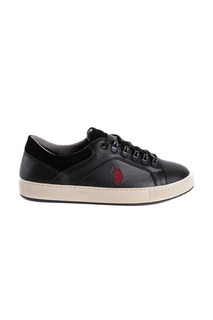 Кеды мужские U.S. POLO Assn. S081SZ0330K8ALFRIDA черные 43 RU