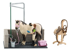 Игровой набор Schleich Для мойки лошадей