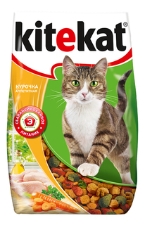 Сухой корм для кошек Kitekat, аппетитная курочка, 1,9кг