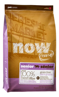 Сухой корм для кошек NOW Fresh Senior, для пожилых, индейка, утка, 3,63кг