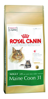 Сухой корм для кошек ROYAL CANIN Maine Coon Adult, мейн-кун, домашняя птица, 0,4кг