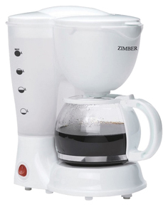 Кофеварка капельного типа Zimber 11009 White Zimber.