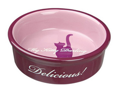 Одинарная миска для кошек TRIXIE, керамика, разноцветный, 0.2 л