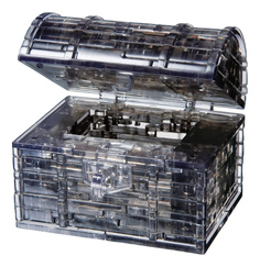 Пазлы Crystal Puzzle Сундук пиратский Объемный 3D-пазл 52 элемента 90017