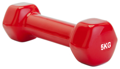 Гантель неразборная обрезиненная Bradex SF 0167 5 кг красная