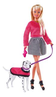 Кукла Simba Штеффи на прогулке с далматинцем 29 см