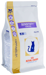 Сухой корм для кошек ROYAL CANIN Sensitivity Control, при пищевой аллергии,утка, 0,4кг