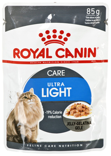 Влажный корм для кошек ROYAL CANIN Ultra Light, мясо, 12шт, 85г