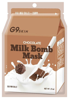 Маска для лица Berrisom G9Skin Milk Bomb Mask Chocolate