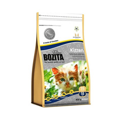 Сухой корм для котят, беременных и кормящих кошек BOZITA Feline Kitten, лосось, 0,4кг