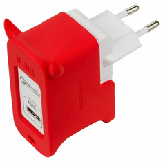 Сетевое зарядное устройство MoMax U.Bull 1 USB 2,4A Red