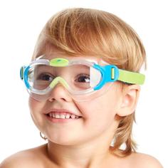 Очки-полумаска для плавания Speedo Sea Squad Mask, 2-6 лет, голубые/прозрачные (8029)