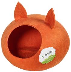 Домик для животных Zoobaloo Уютное гнездышко, размер 40х40х20см, оранжевый