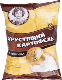 Картофельные чипсы Хрустящий картофель в ломтиках с солью 160 г