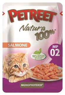 Влажный корм для кошек Petreet Natura Лосось 70 г