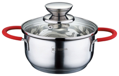 Кастрюля Rainstahl RS\CS 2106-16 Серебристый; красный