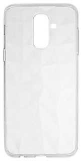 Чехол-крышка SkinBox Diamond для Samsung Galaxy J8 2018, прозрачный