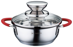 Кастрюля Rainstahl RS\CS 2106-12 Серебристый; красный