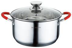 Кастрюля Rainstahl RS\CS 2106-24 Серебристый; красный