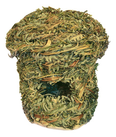 Домик для грызуна Triol стебли и травы, 15х8х8см, цвет зеленый, желтый