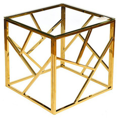 Журнальный стол Garda Decor 50х50х50 см, золотистый
