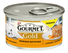 Консервы для кошек Gourmet Gold, курица, 12шт, 85г