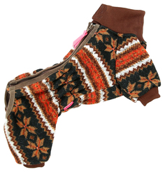 Комбинезон для собак FOR MY DOGS, мужской, коричневый, FW417-2017 M 16