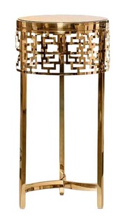 Журнальный стол Garda Decor 70х35х35 см, золотистый