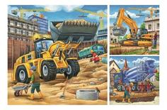 Пазл ravensburger "большие строительные машины" 3х49 элем.