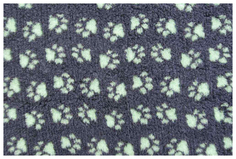 Лежак для животных ProFleece Меховой Угольный/Мята PF009-S 35x50 см