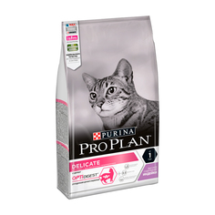 Сухой корм для кошек PRO PLAN Delicate, при чувствительном пищеварении, индейка, 0,2кг