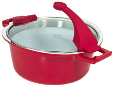 Кастрюля Barton steel BS-6924 Красный 3,3 л