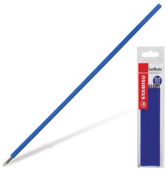 Стержни шариковые STABILO "LeftRight", набор 10 шт, узел 0,8 мм, линия 0,4 мм, синие