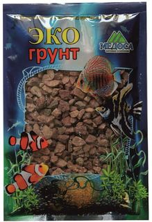 Грунт для аквариума ЭКОгрунт, Кварицит малиновый, 3-6 мм, 1кг